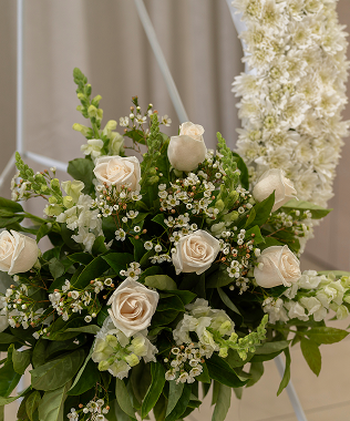 white roses