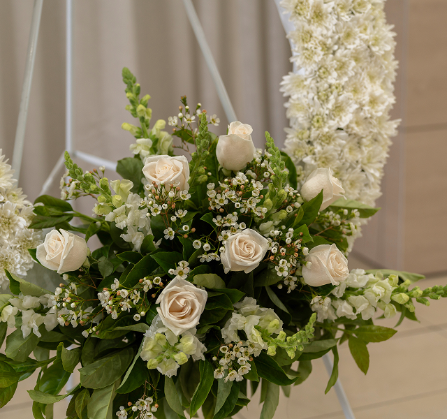 white roses