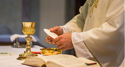 priest conducting service